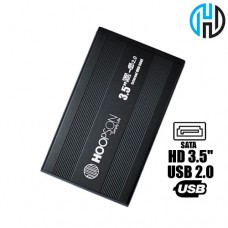 Case Gaveta Externa para HD Sata 3.5 USB 2.0 Hoopson CHD-003 Alumínio Preto